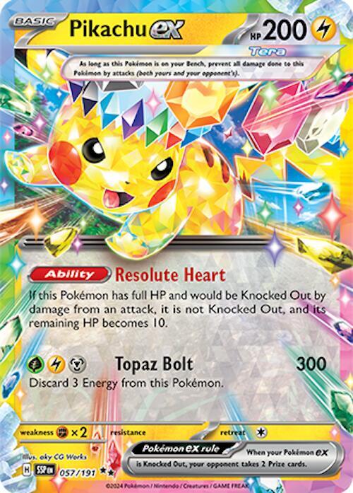 140336314 057/191 Pikachu EX PSA 10