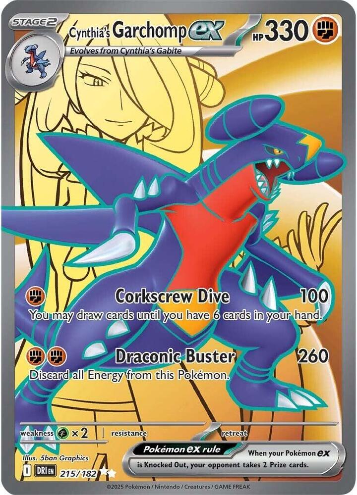 140336311 215/182 Cynthia's Garchomp EX PSA 9