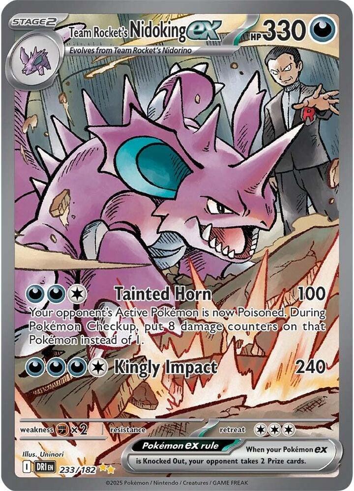 134420600 233/182 Rocket's Nidoking PSA 10