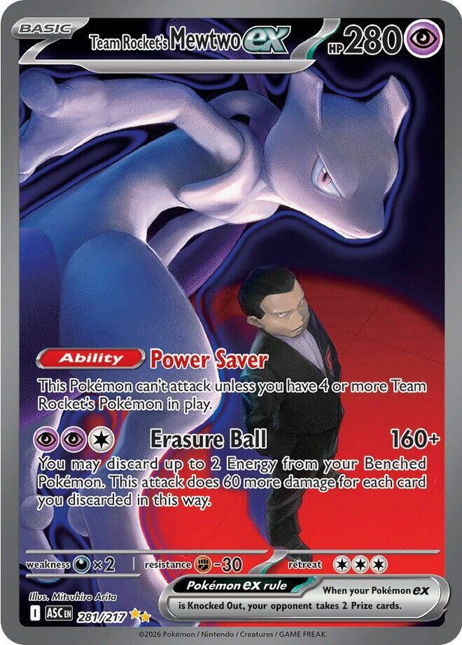 159936538 281/217 Rocket's Mewtwo PSA 9