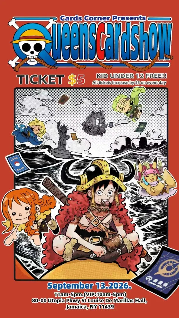 Queens card show admission vip ticket 9/13