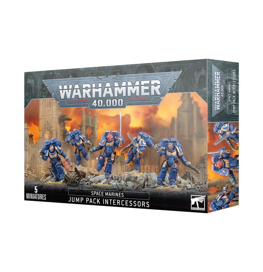 Space Marines Assault Intercessors (with jump packs)