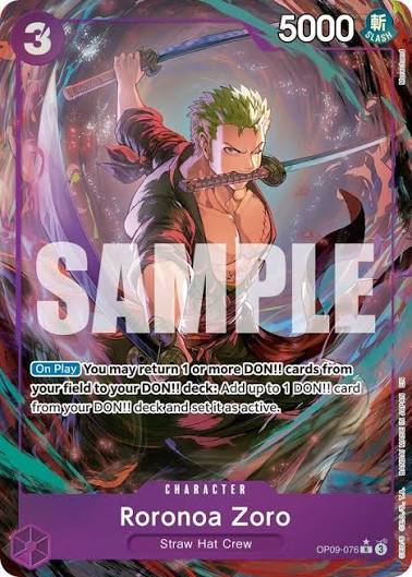 139527140 OP09-076 Roronoa Zoro PSA 10